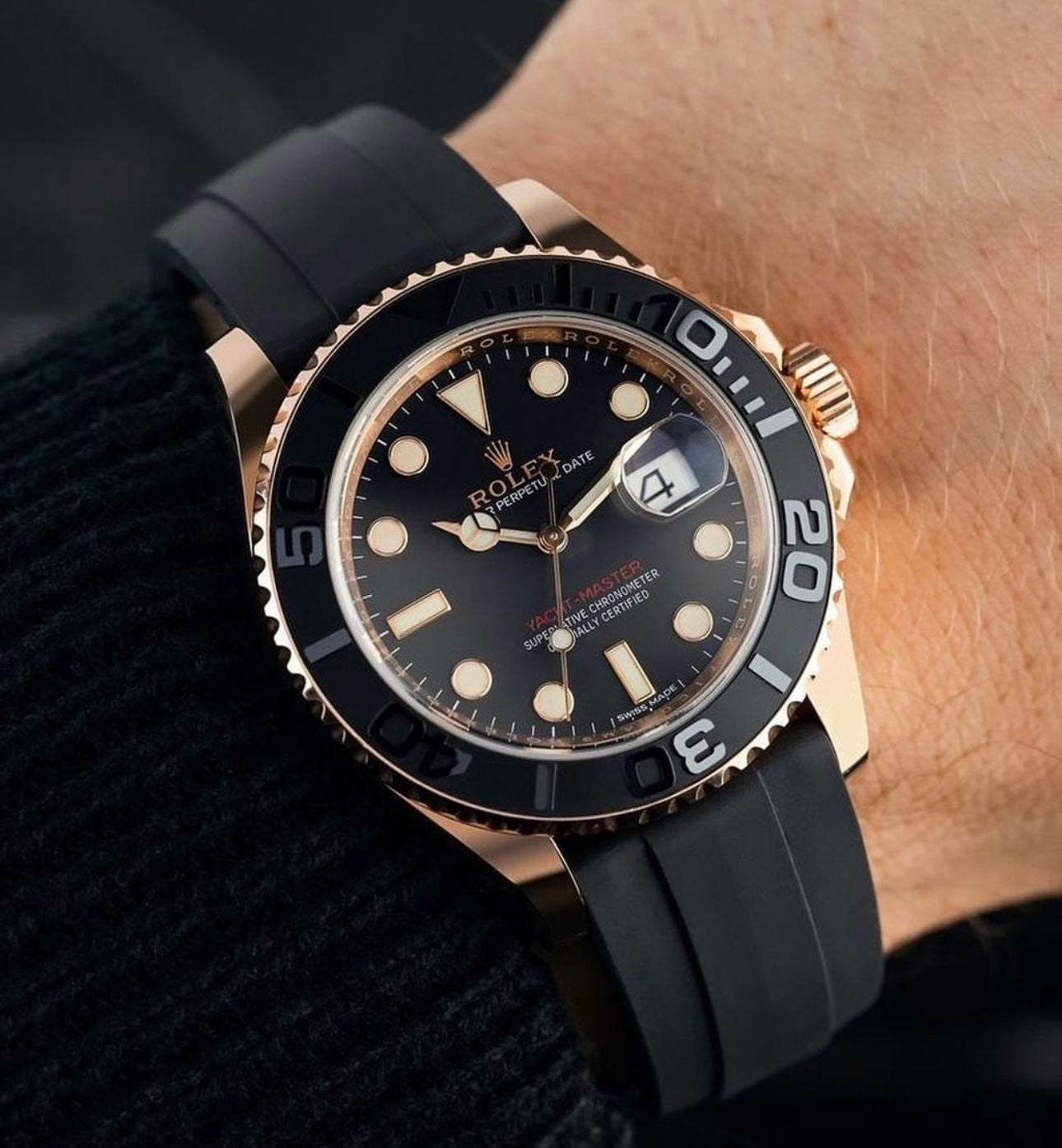 Rollex Yacht Master with Silicon Strap