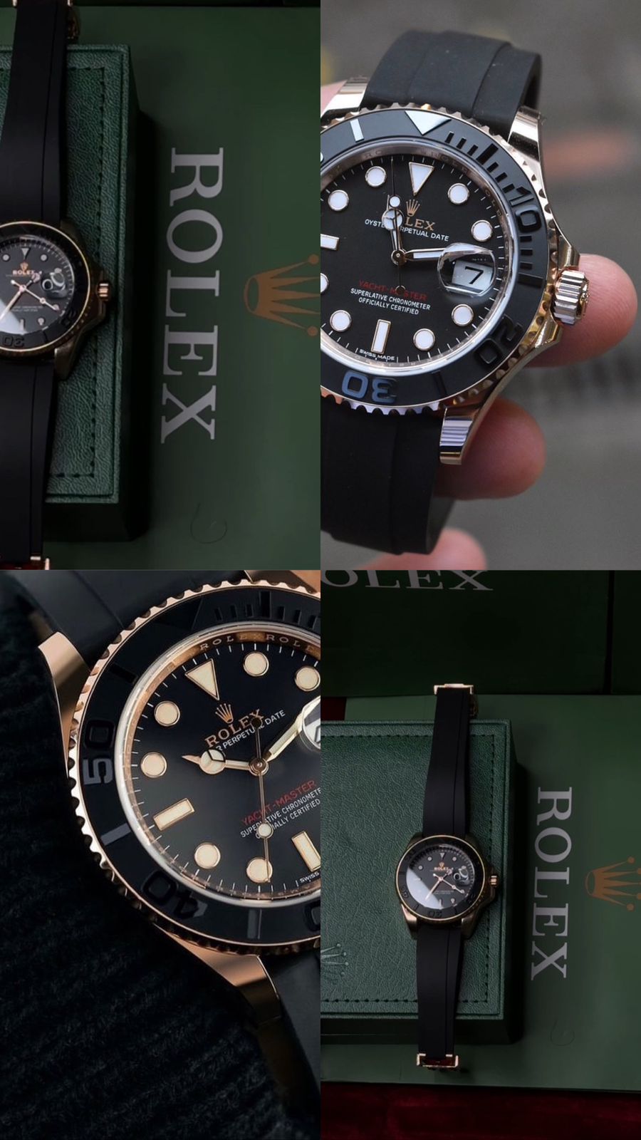 Rollex Yacht Master with Silicon Strap
