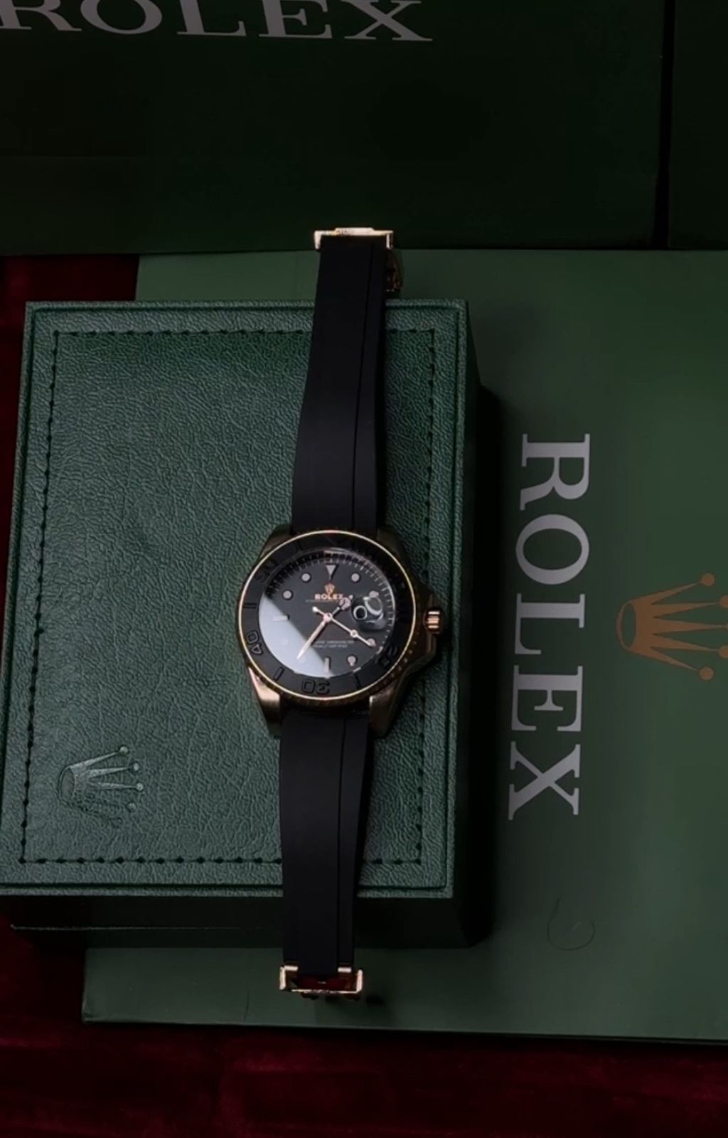 Rollex Yacht Master with Silicon Strap